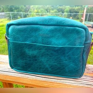 Medium Cobalt Sarah with Saddle Strap